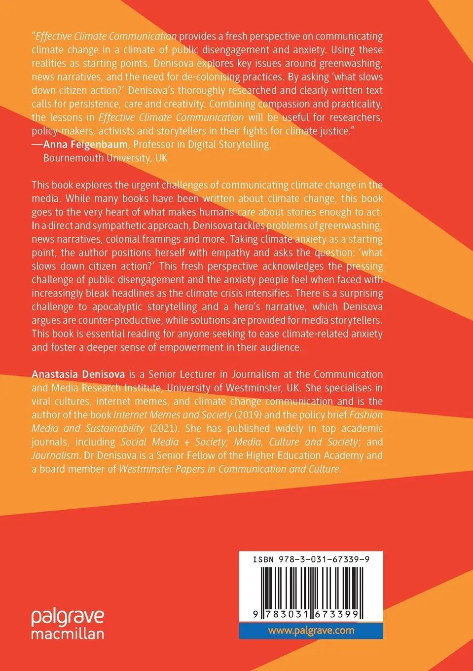 Rückseite: 9783031673399 | Effective Climate Communication | Turning Eco-Anxiety into Eco-Action