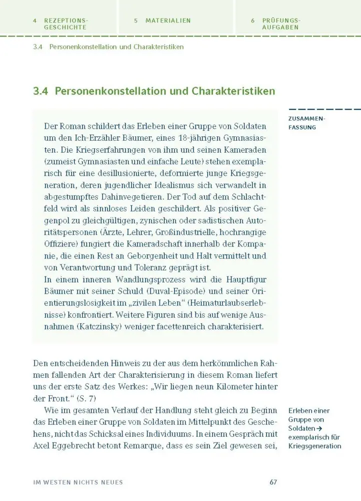 Bild: 9783129303399 | Im Westen nichts Neues von Erich Maria Remarque | Erich Maria Remarque