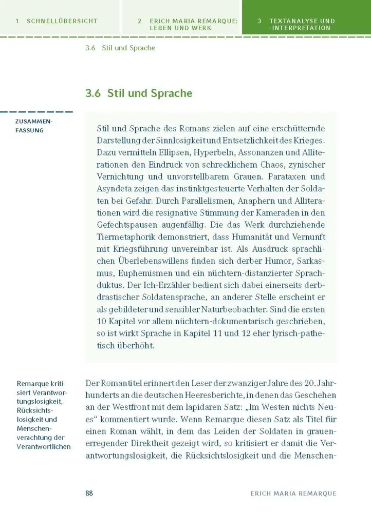 Bild: 9783129303399 | Im Westen nichts Neues von Erich Maria Remarque | Erich Maria Remarque