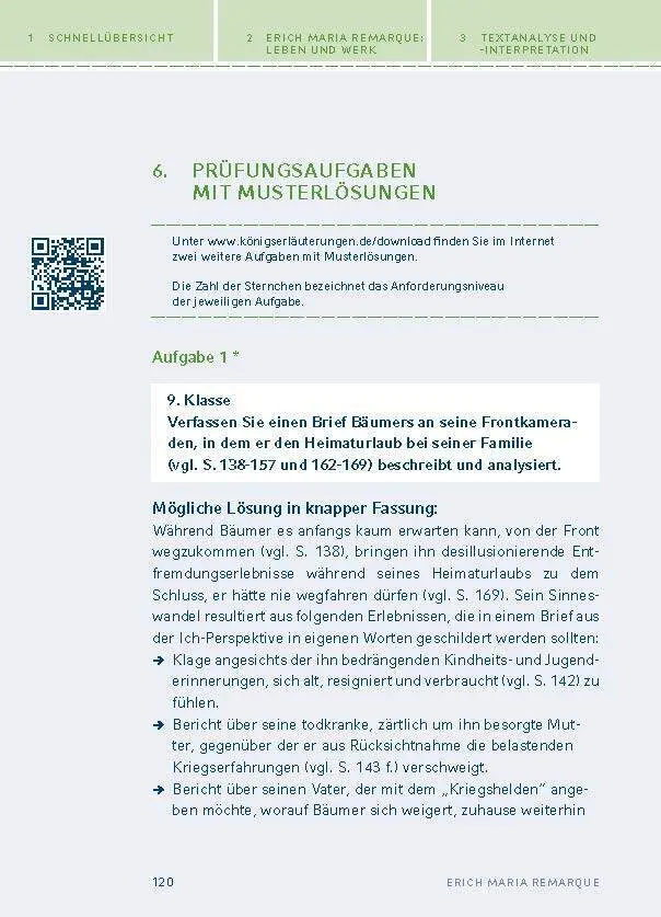 Bild: 9783129303399 | Im Westen nichts Neues von Erich Maria Remarque | Erich Maria Remarque