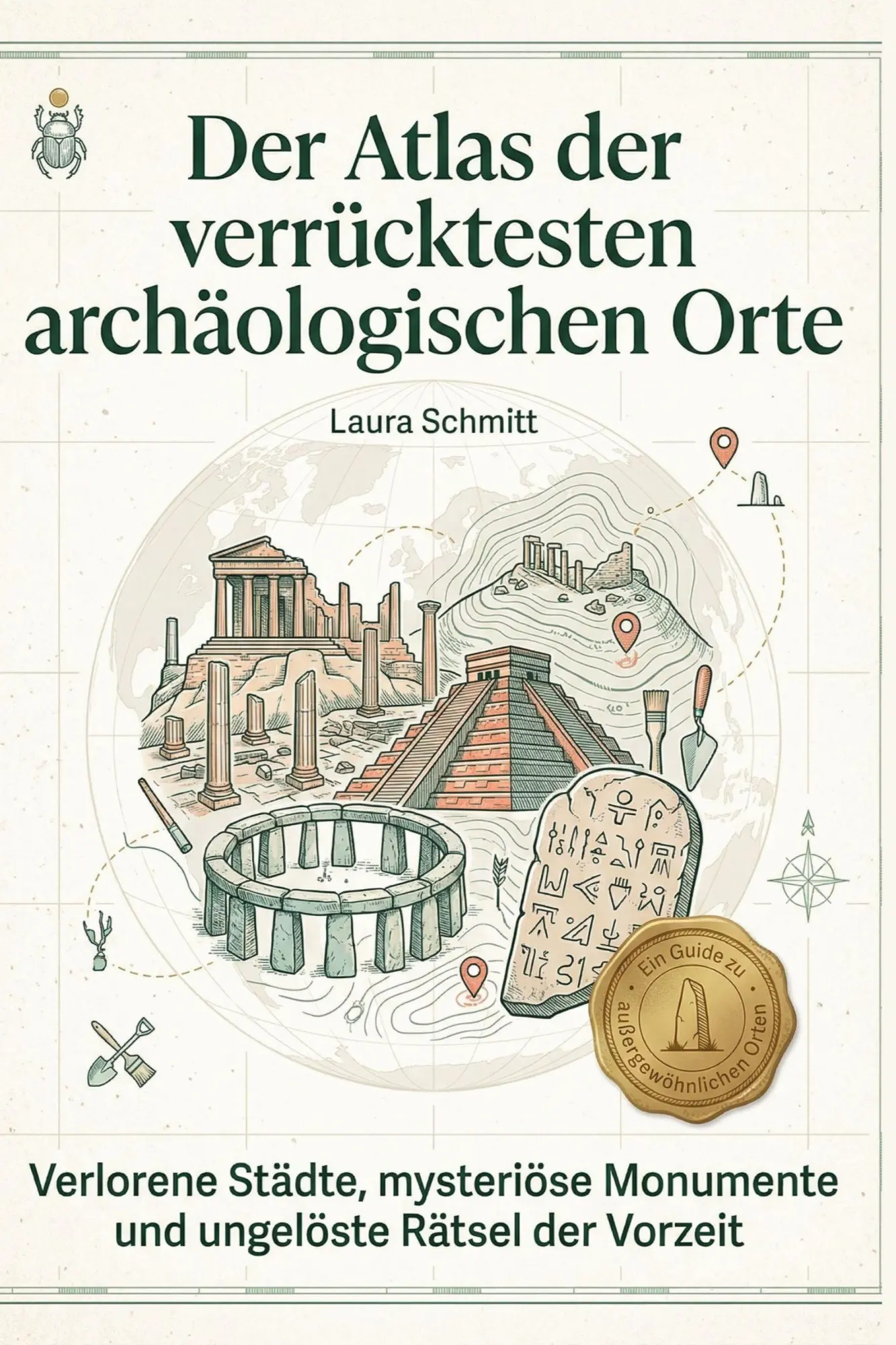Cover: 9783695383399 | Der Atlas der verrücktesten archäologischen Orte | Laura Schmitt