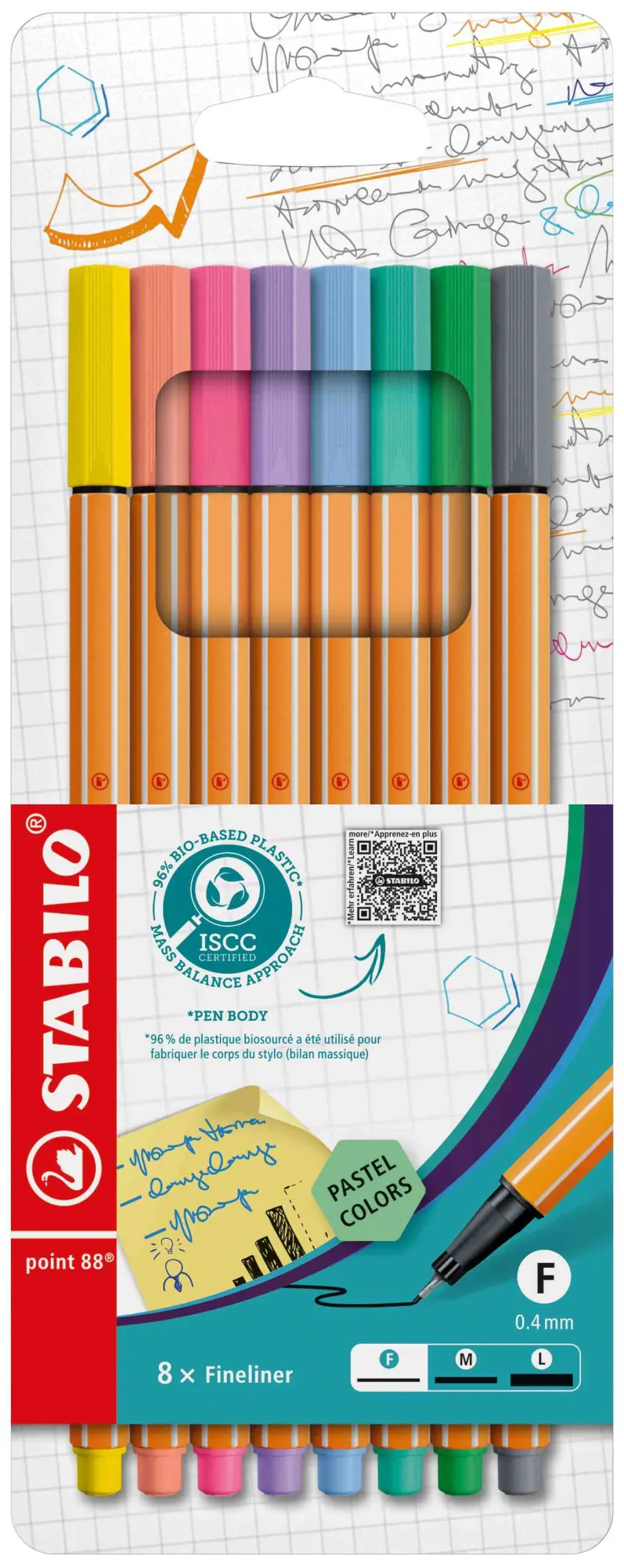 Cover: 4006381493499 | Stabilo Point 88 Pastel Etui 8 St?ck | STABILO point 88 | EO88/8-01