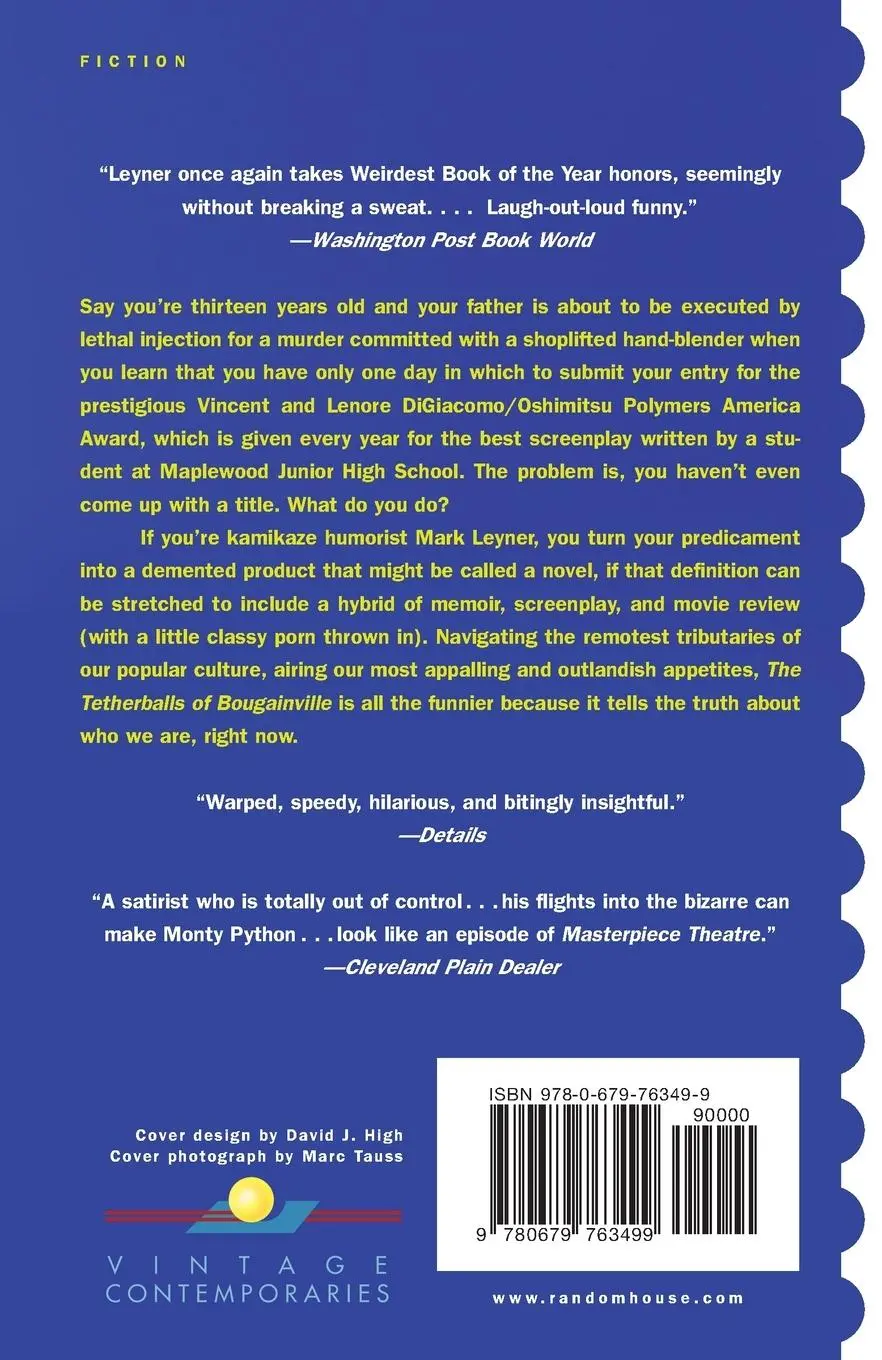 Rückseite: 9780679763499 | The Tetherballs of Bougainville | A Novel | Mark Leyner | Taschenbuch