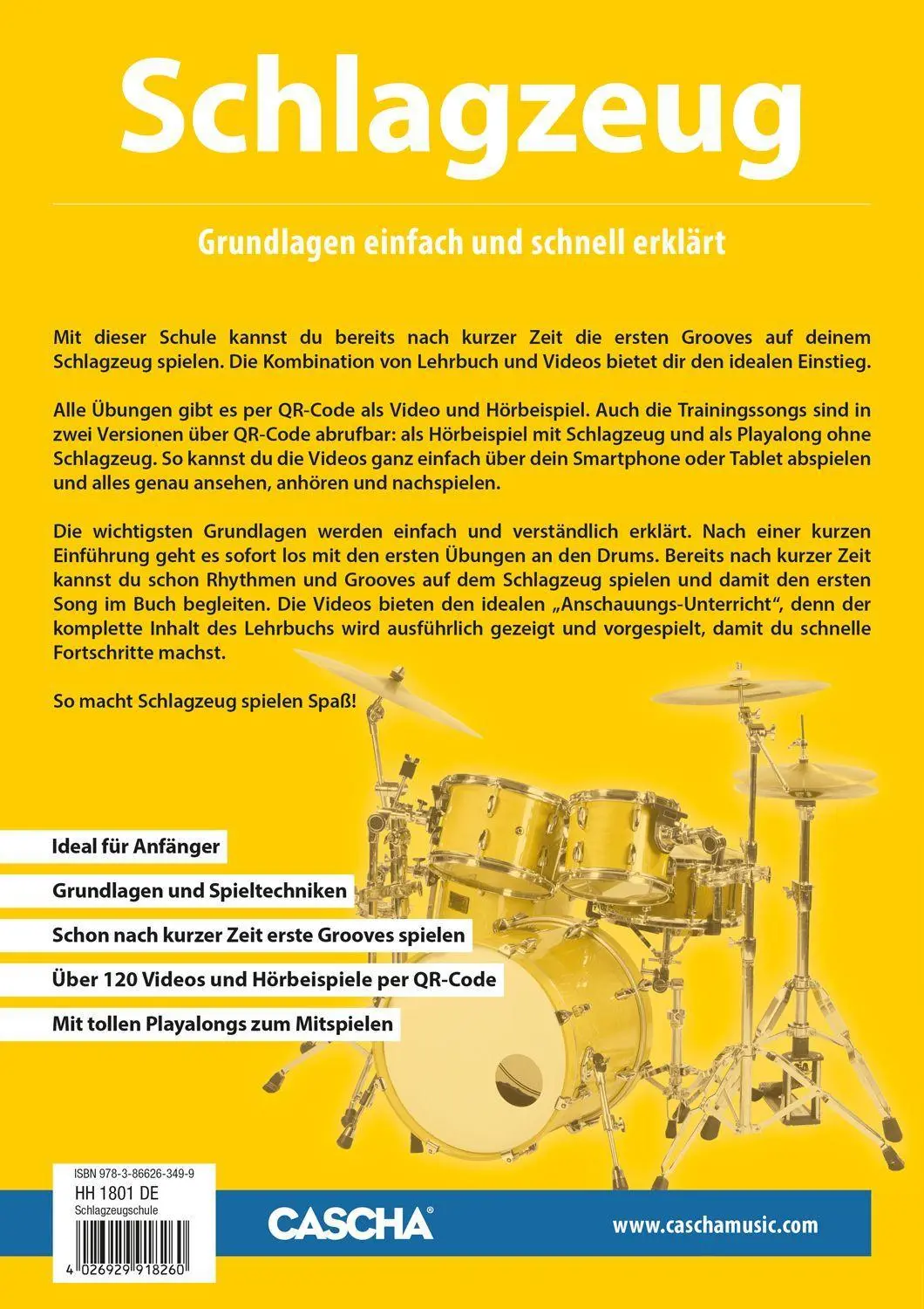 Bild: 9783866263499 | Schlagzeug - Schnell und einfach lernen | Helmut Hage | Broschüre