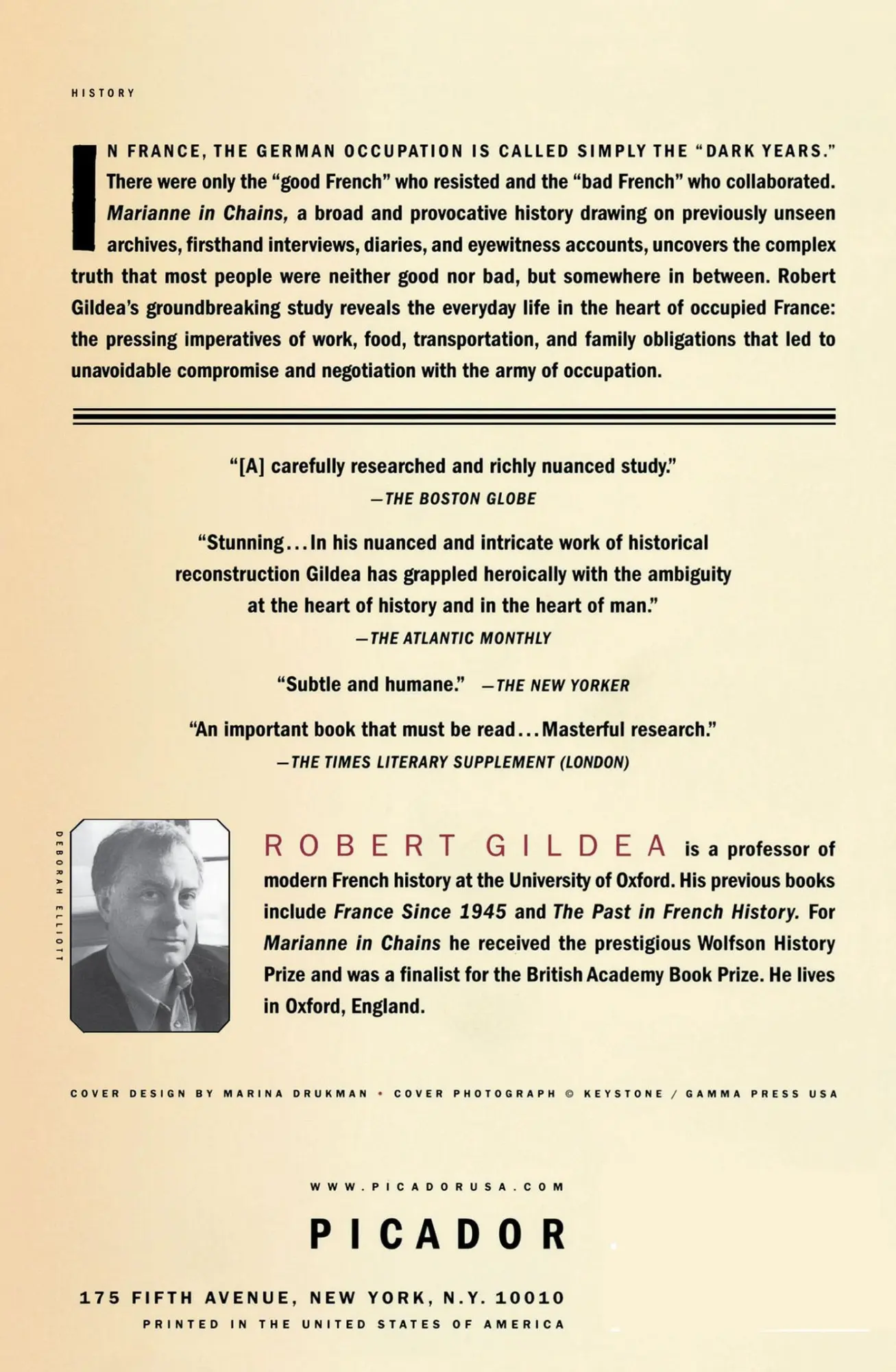 Rückseite: 9780312423599 | Marianne in Chains | Robert Gildea | Taschenbuch | Englisch | 2000
