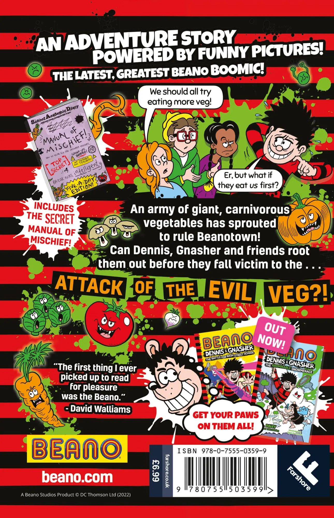 Rückseite: 9780755503599 | Beano Dennis &amp; Gnasher: Attack of the Evil Veg | Beano (u. a.) | Buch