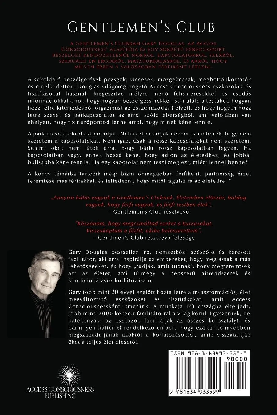 Rückseite: 9781634933599 | Gentlemen's Club (Hungarian) | Gary M. Douglas | Taschenbuch | 2020