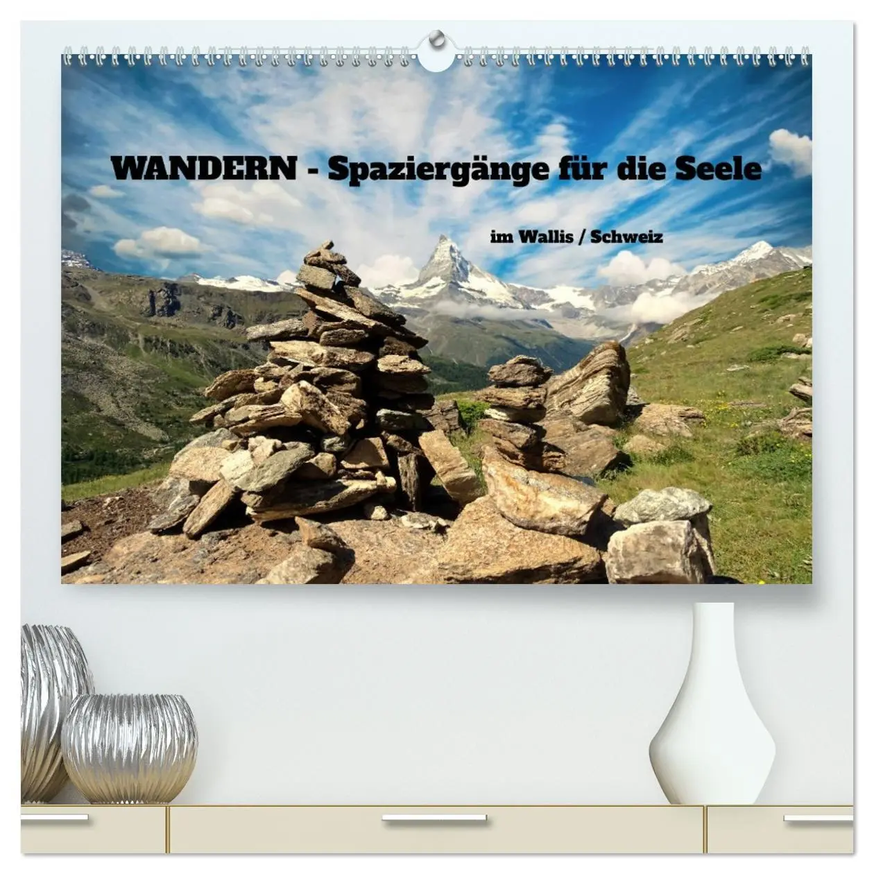 Cover: 9783457453599 | WANDERN - Spaziergänge für die Seele im Wallis / Schweiz...