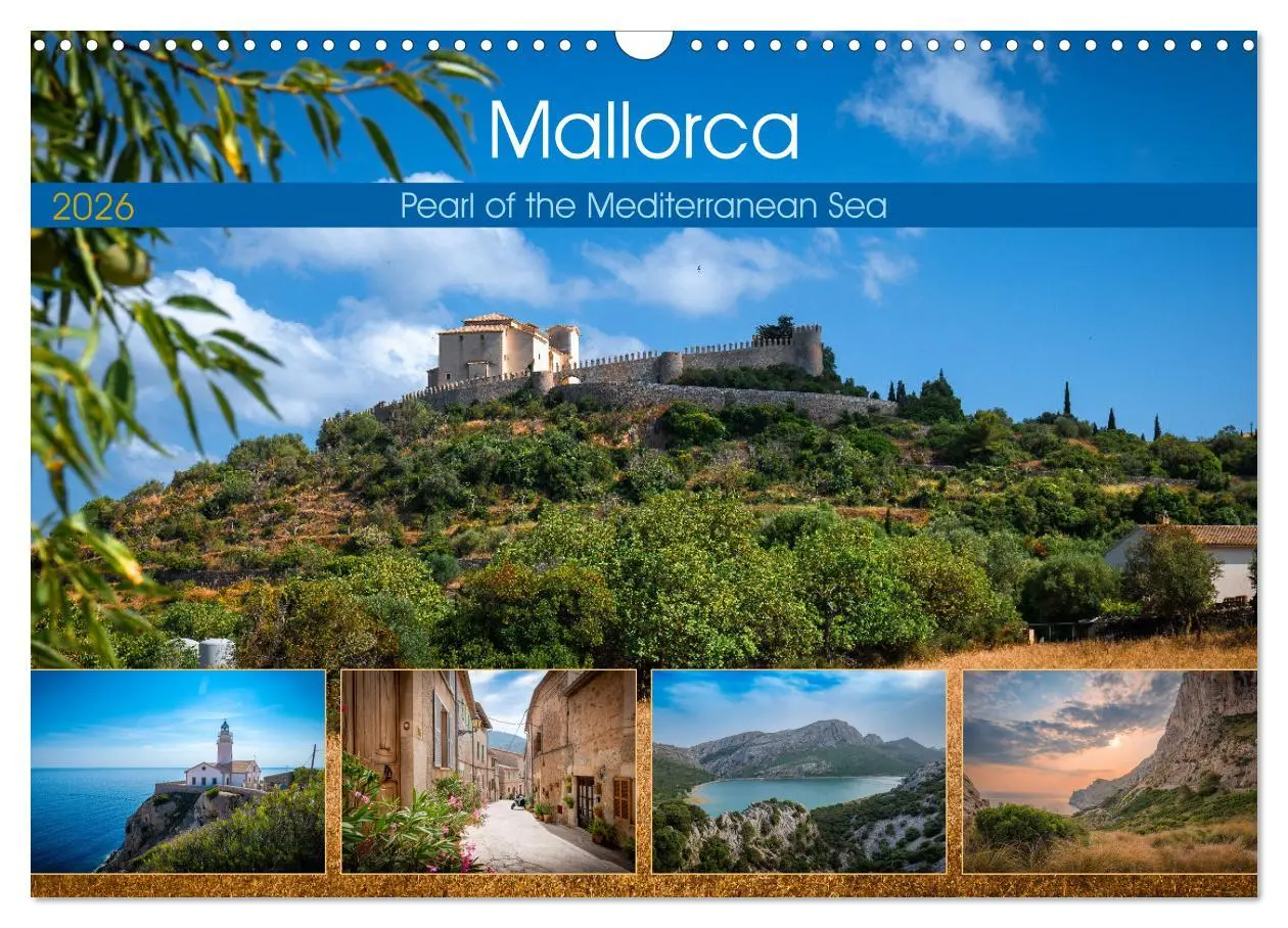 Cover: 9783516543599 | Mallorca - Pearl of the Mediterranean Sea (Wall Calendar 2026 DIN...