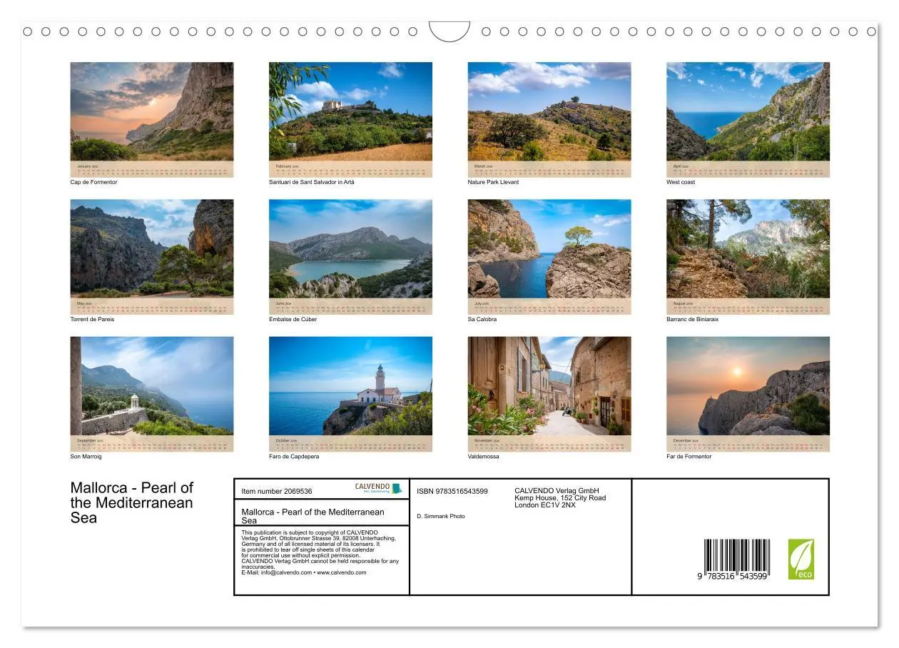Bild: 9783516543599 | Mallorca - Pearl of the Mediterranean Sea (Wall Calendar 2026 DIN...