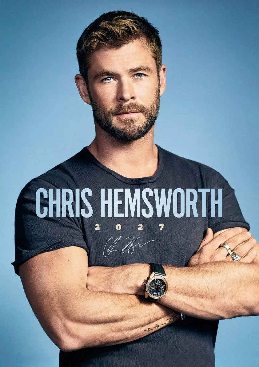 Cover: 9798893613599 | Chris Hemsworth Offizieller Kalender 2027 | Offizieller Kalender