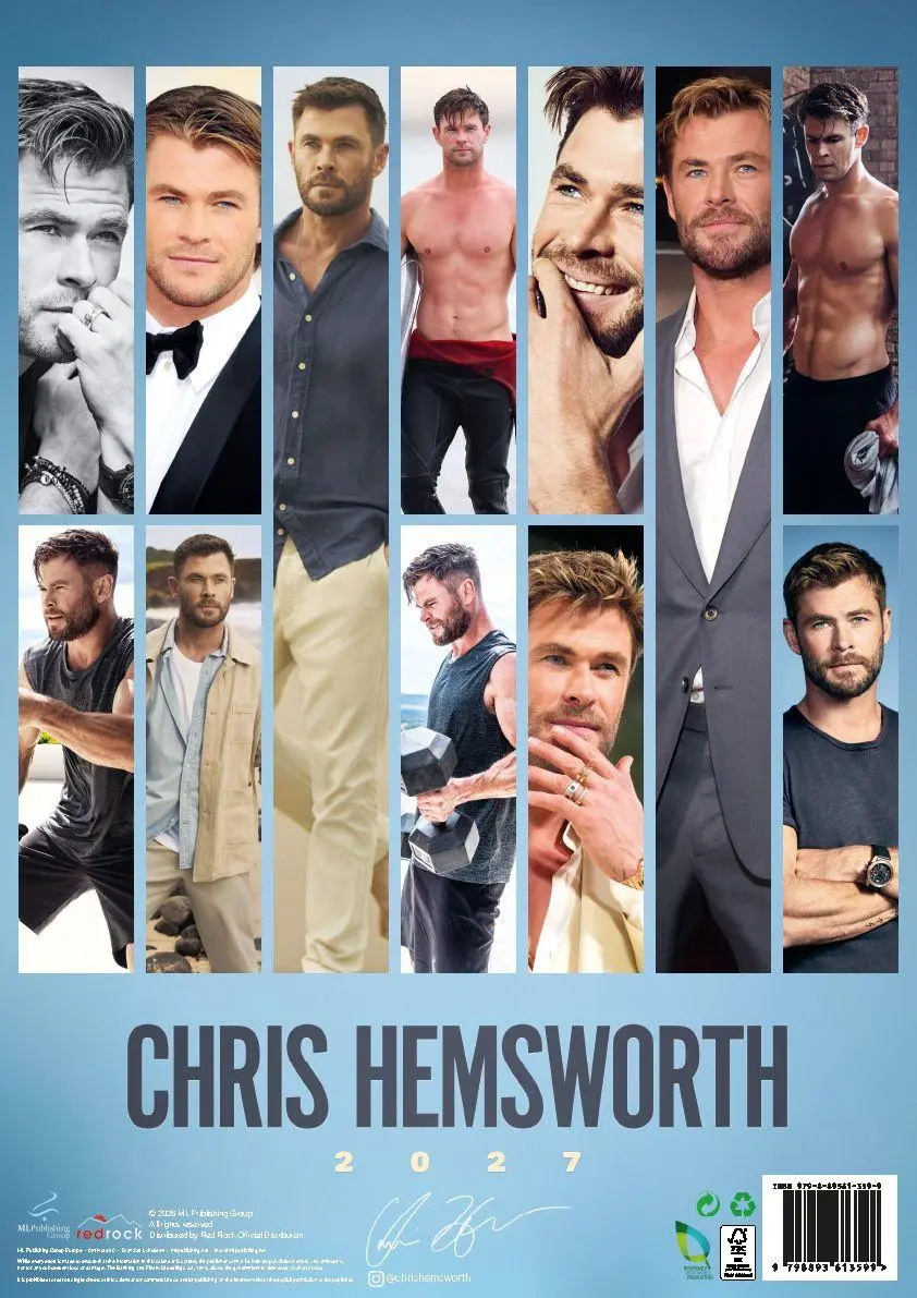 Bild: 9798893613599 | Chris Hemsworth Offizieller Kalender 2027 | Offizieller Kalender