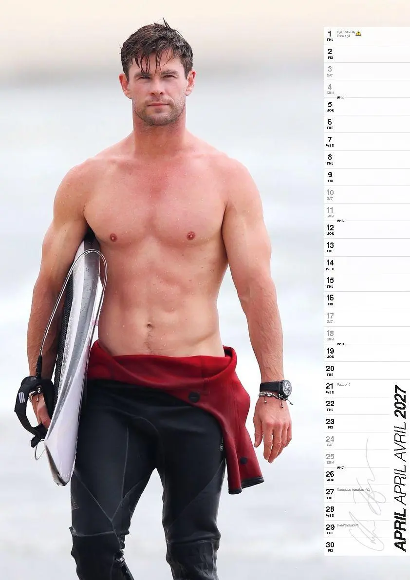 Bild: 9798893613599 | Chris Hemsworth Offizieller Kalender 2027 | Offizieller Kalender