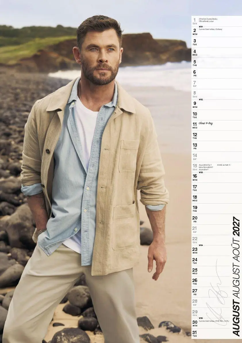 Bild: 9798893613599 | Chris Hemsworth Offizieller Kalender 2027 | Offizieller Kalender
