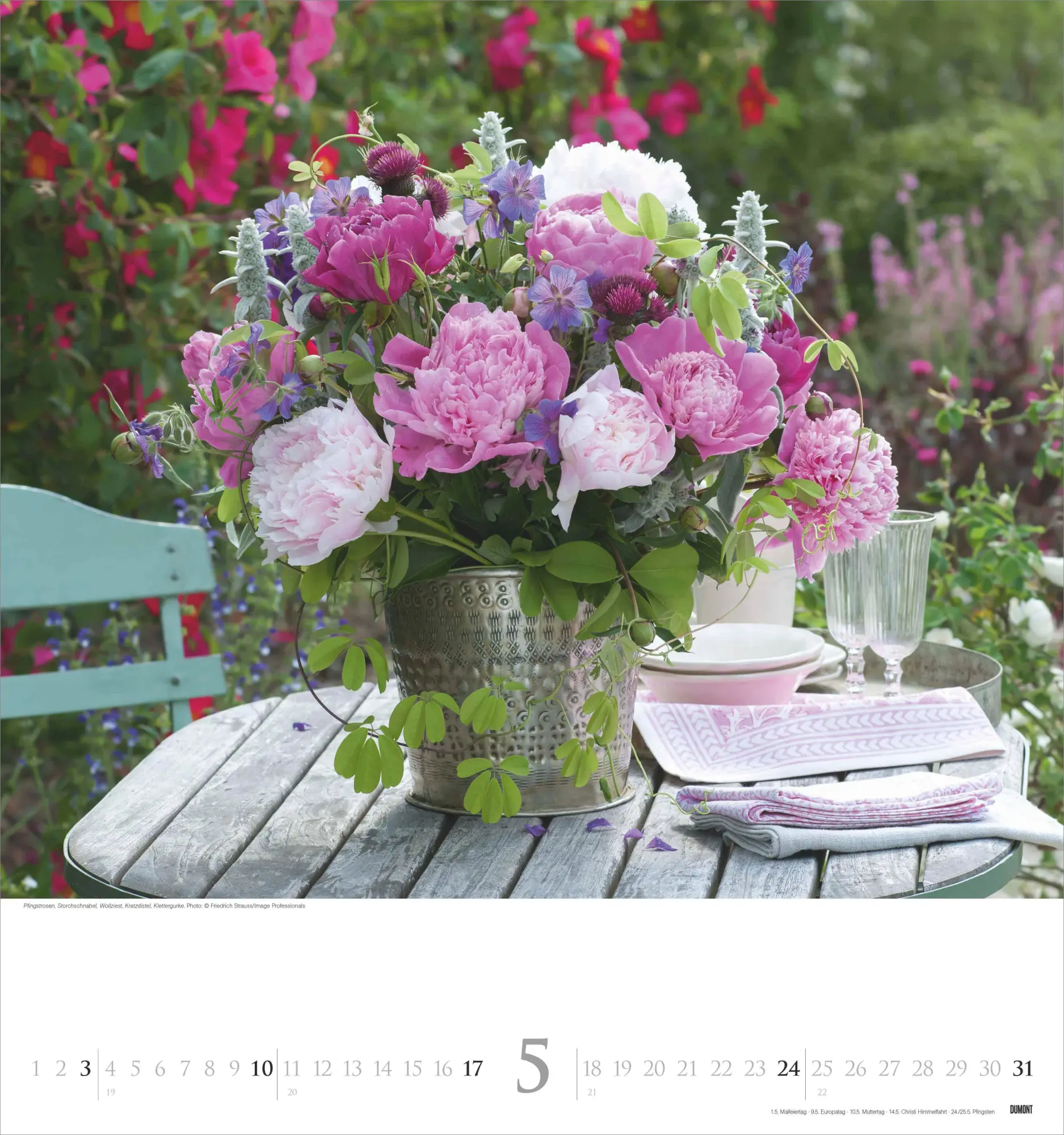 Bild: 4069095003699 | Bouquets 2026 - Foto-Kalender - Wand-Kalender - 45x48 -...