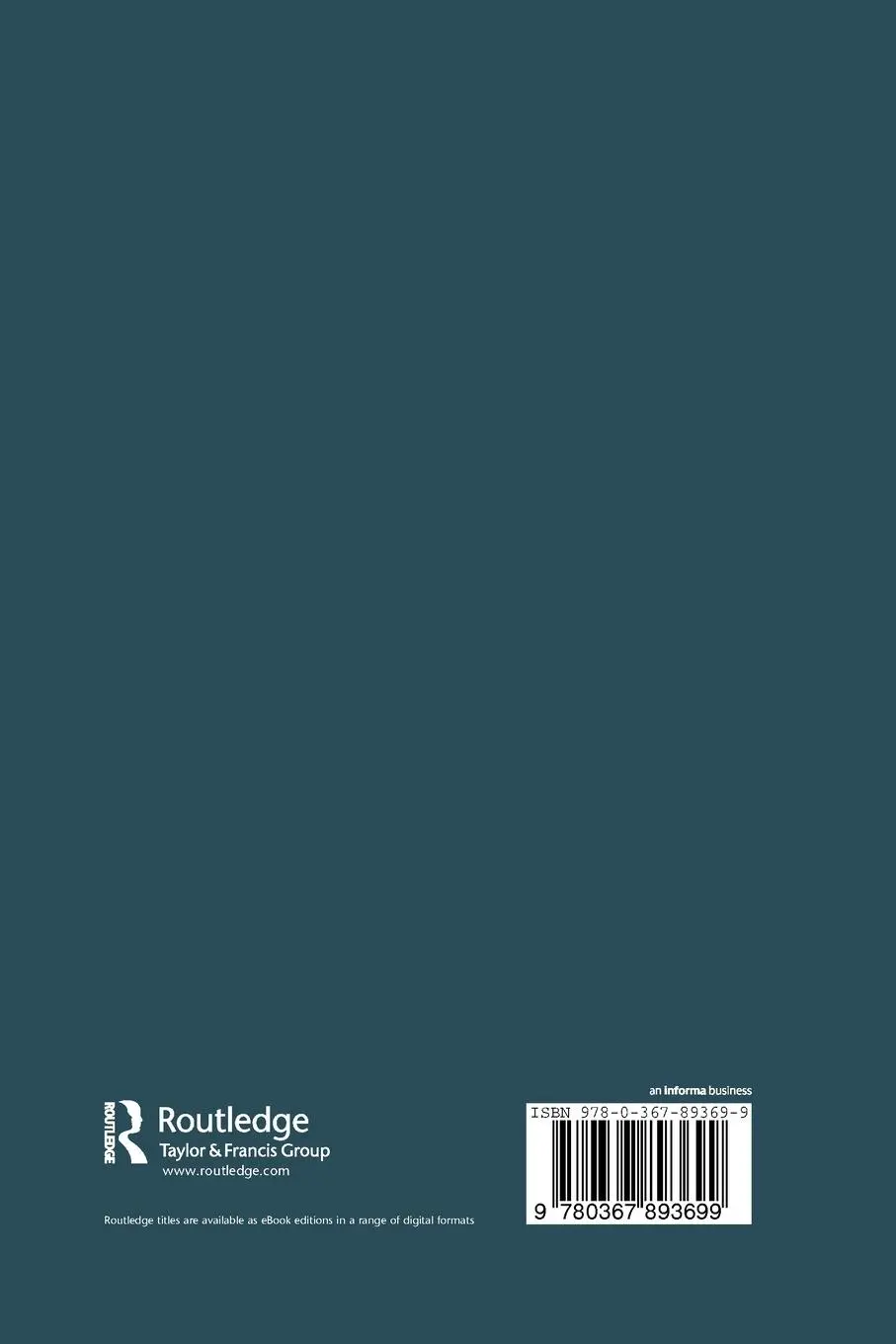 Rückseite: 9780367893699 | Ecological Masculinities | Martin Hultman (u. a.) | Taschenbuch | 2019