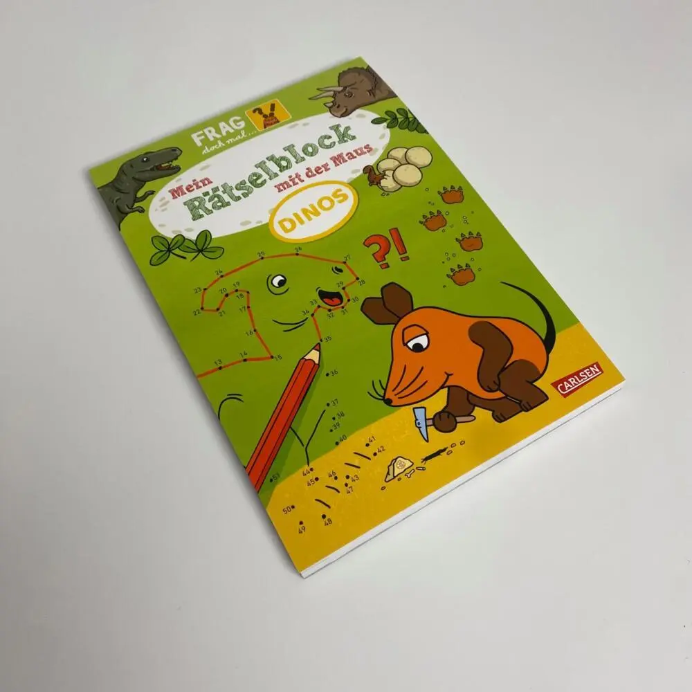 Autor: 9783551253699 | Frag doch mal ... die Maus: Mein Rätselblock mit der Maus - Dinos