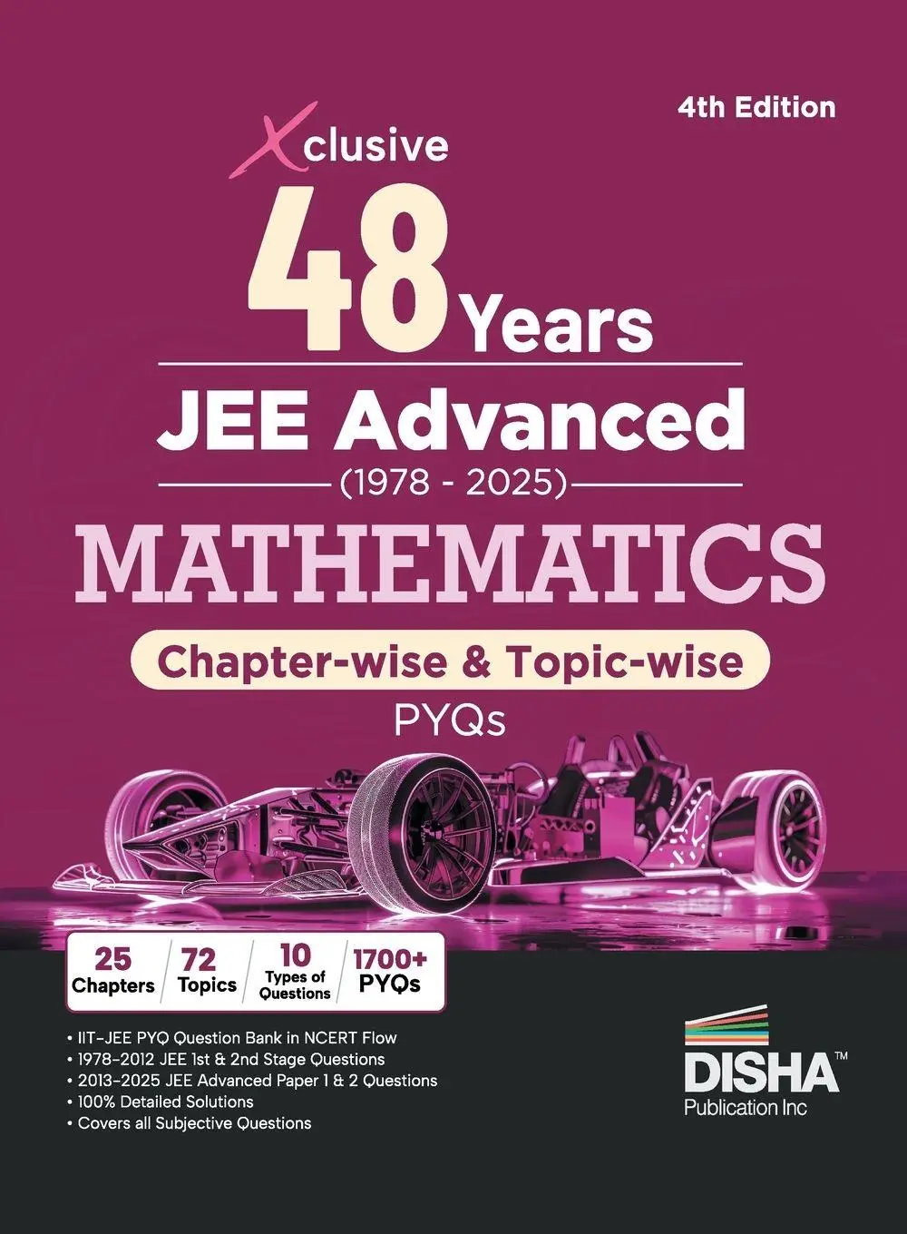 Cover: 9789362253699 | Disha Xclusive 48 Years JEE Advanced (1978 - 2025) MATHEMATICS...