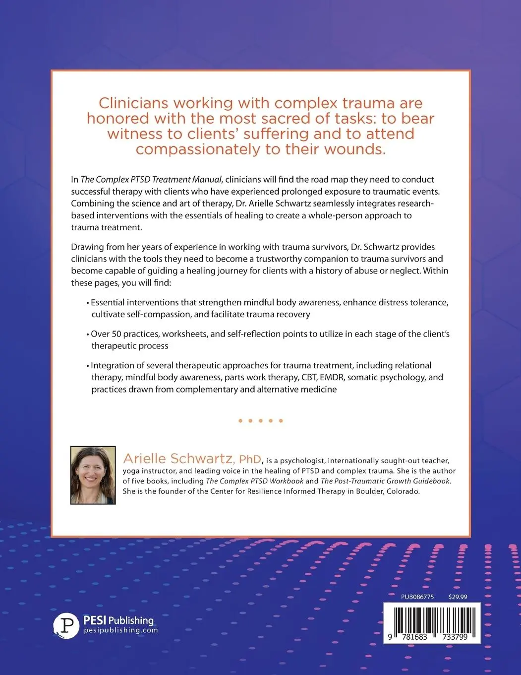 Rückseite: 9781683733799 | The Complex PTSD Treatment Manual | Arielle Schwartz | Taschenbuch