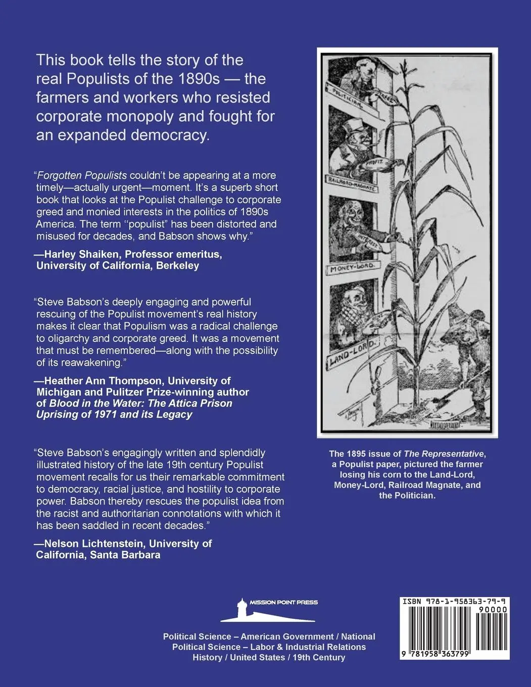 Rückseite: 9781958363799 | Forgotten Populists | When Farmers Turned Left to Save Democracy