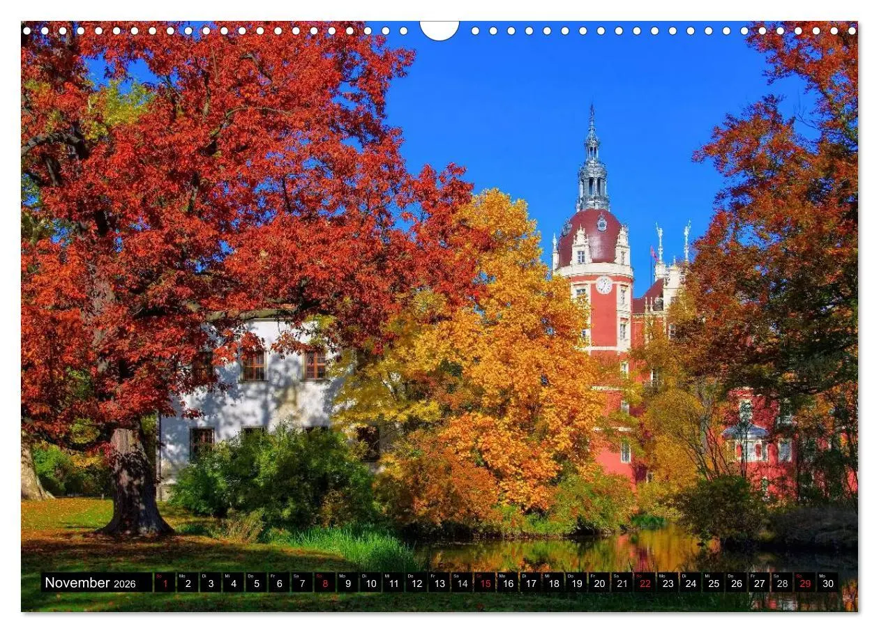 Bild: 9783516073799 | Schlösser und Burgen in Sachsen (Wandkalender 2026 DIN A3 quer),...