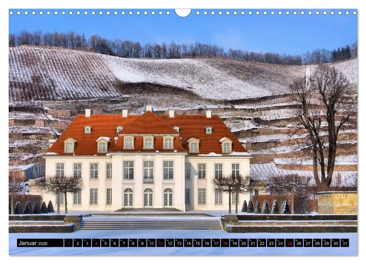 Bild: 9783516073799 | Schlösser und Burgen in Sachsen (Wandkalender 2026 DIN A3 quer),...