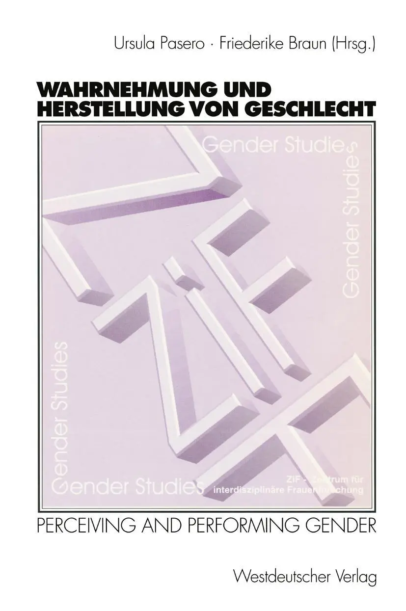 Cover: 9783531133799 | Wahrnehmung und Herstellung von Geschlecht | Friederike Braun (u. a.)