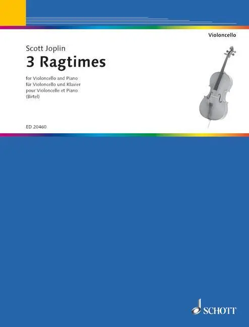 Cover: 9790001153799 | Three Ragtimes | Violoncello und Klavier. | Wolfgang Birtel | Buch