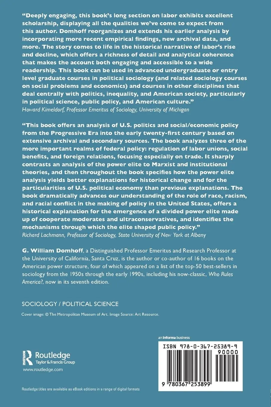 Rückseite: 9780367253899 | The Corporate Rich and the Power Elite in the Twentieth Century | Buch