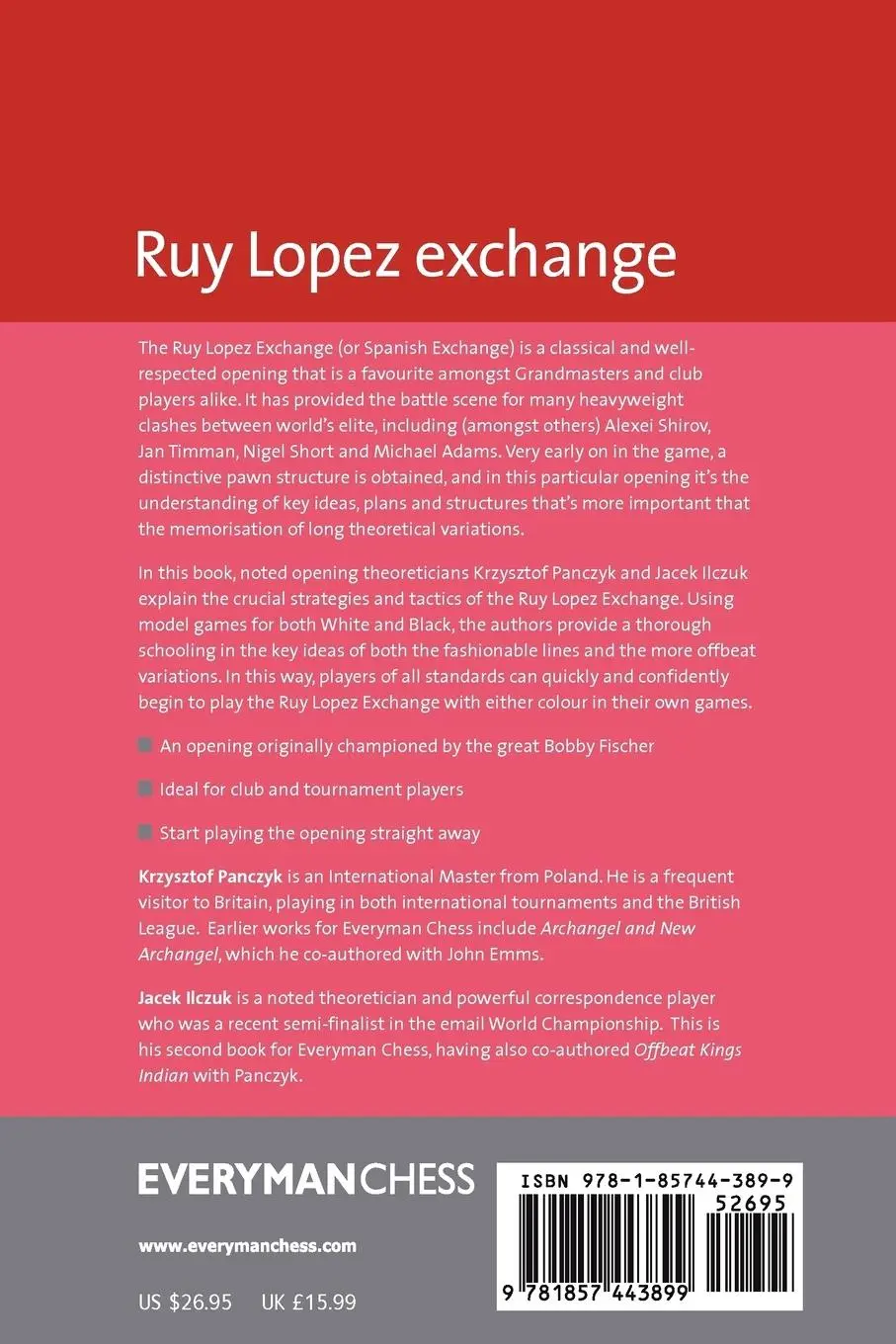 Rückseite: 9781857443899 | Ruy Lopez Exchange | Krzysztof Panczyk (u. a.) | Taschenbuch | 2012