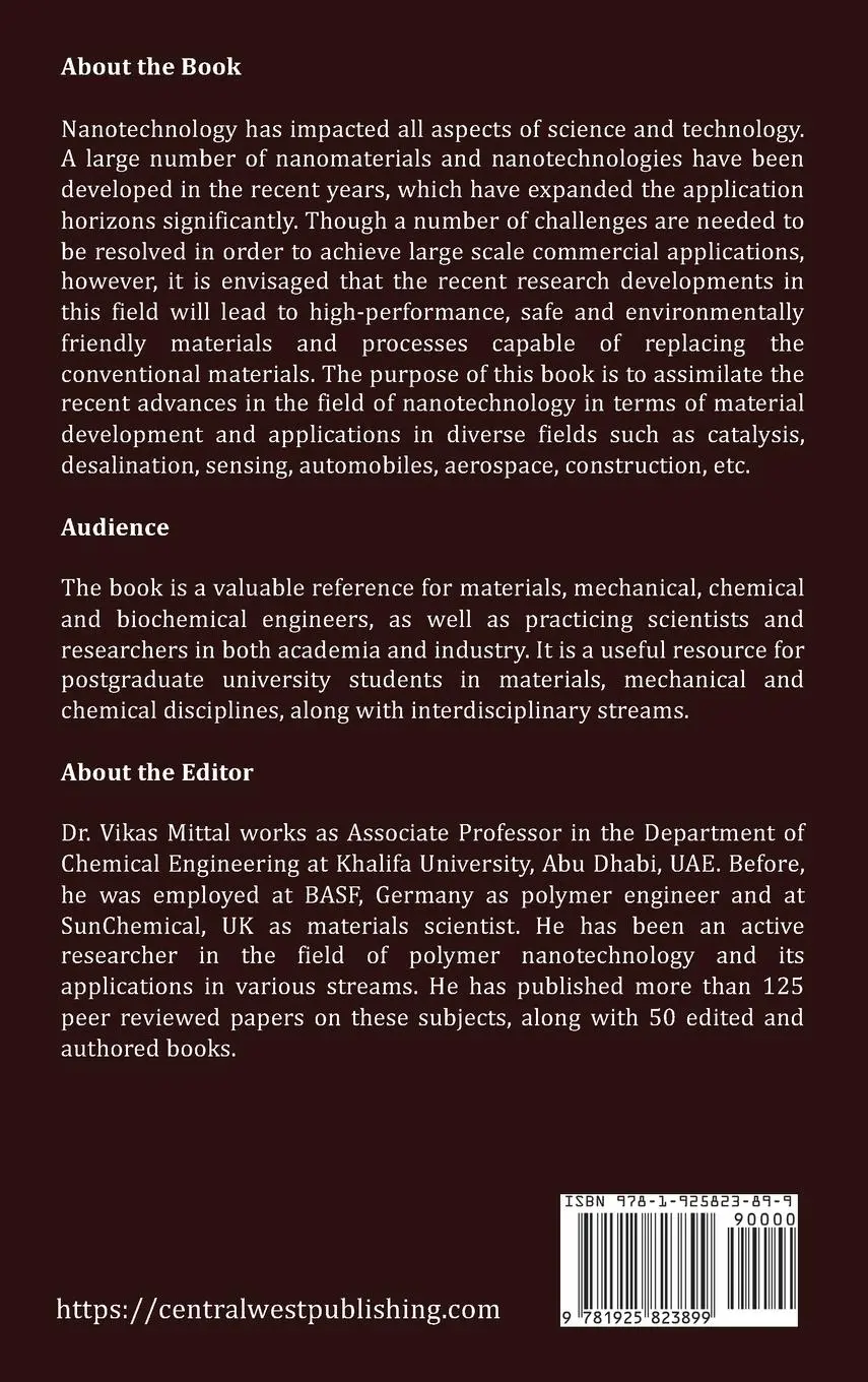 Rückseite: 9781925823899 | Nanotechnology | Fundamentals, Materials and Applications | Mittal