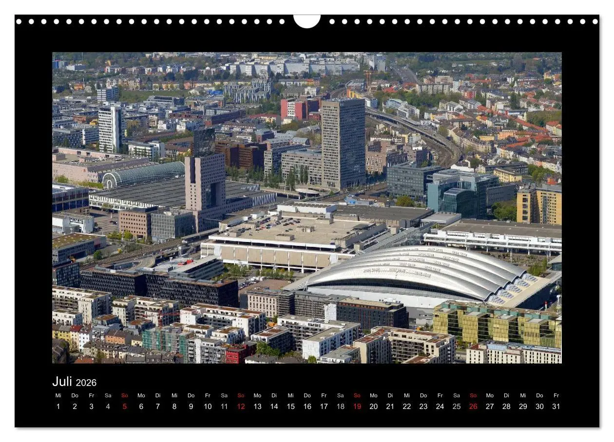 Bild: 9783457973899 | über den Dächern von FRANKFURT (Wandkalender 2026 DIN A3 quer),...