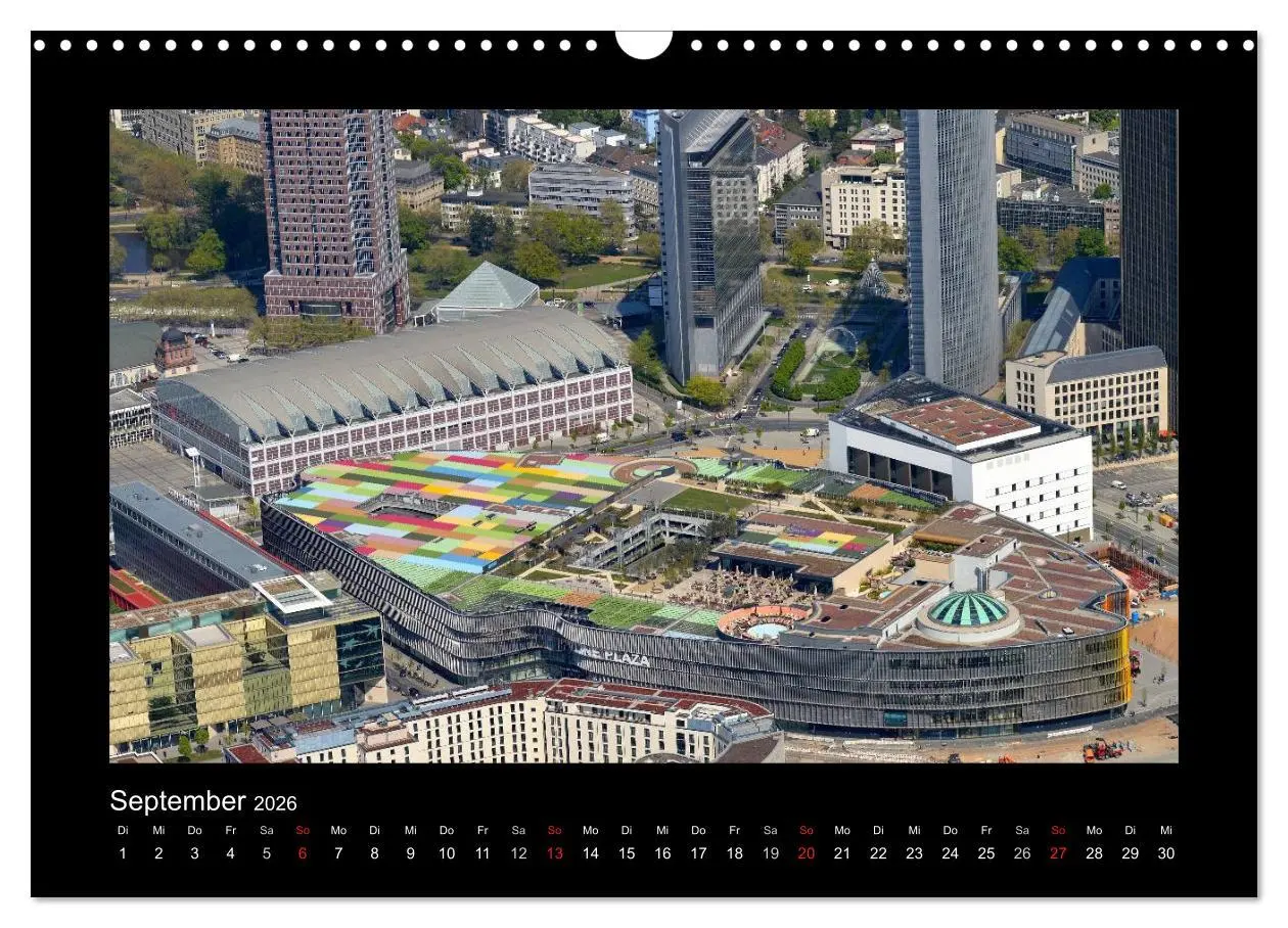 Bild: 9783457973899 | über den Dächern von FRANKFURT (Wandkalender 2026 DIN A3 quer),...