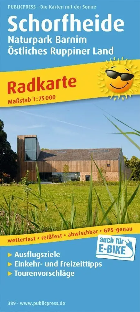 Cover: 9783899203899 | Publicpress Radkarte Schorfheide, Naturpark Barnim, Östliches...