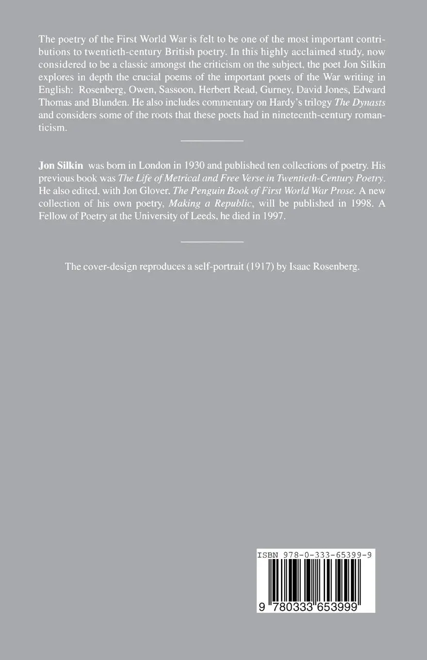 Rückseite: 9780333653999 | Out of Battle | The Poetry of the Great War | J. Silkin | Taschenbuch