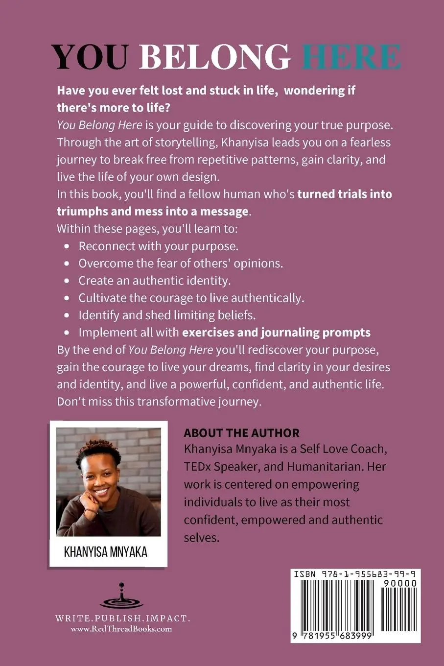Rückseite: 9781955683999 | You Belong Here | Khanyisa Mnyaka | Taschenbuch | Englisch | 2024