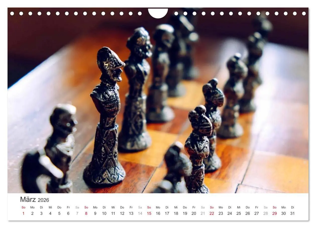 Bild: 9783457963999 | Schach 2026. Impressionen von Figuren und Spielen (Wandkalender...