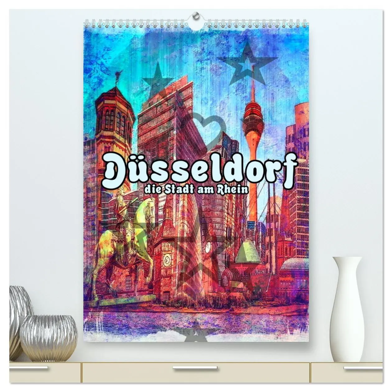 Cover: 9783516363999 | Düsseldorf die Stadt am Rhein (hochwertiger Premium Wandkalender...