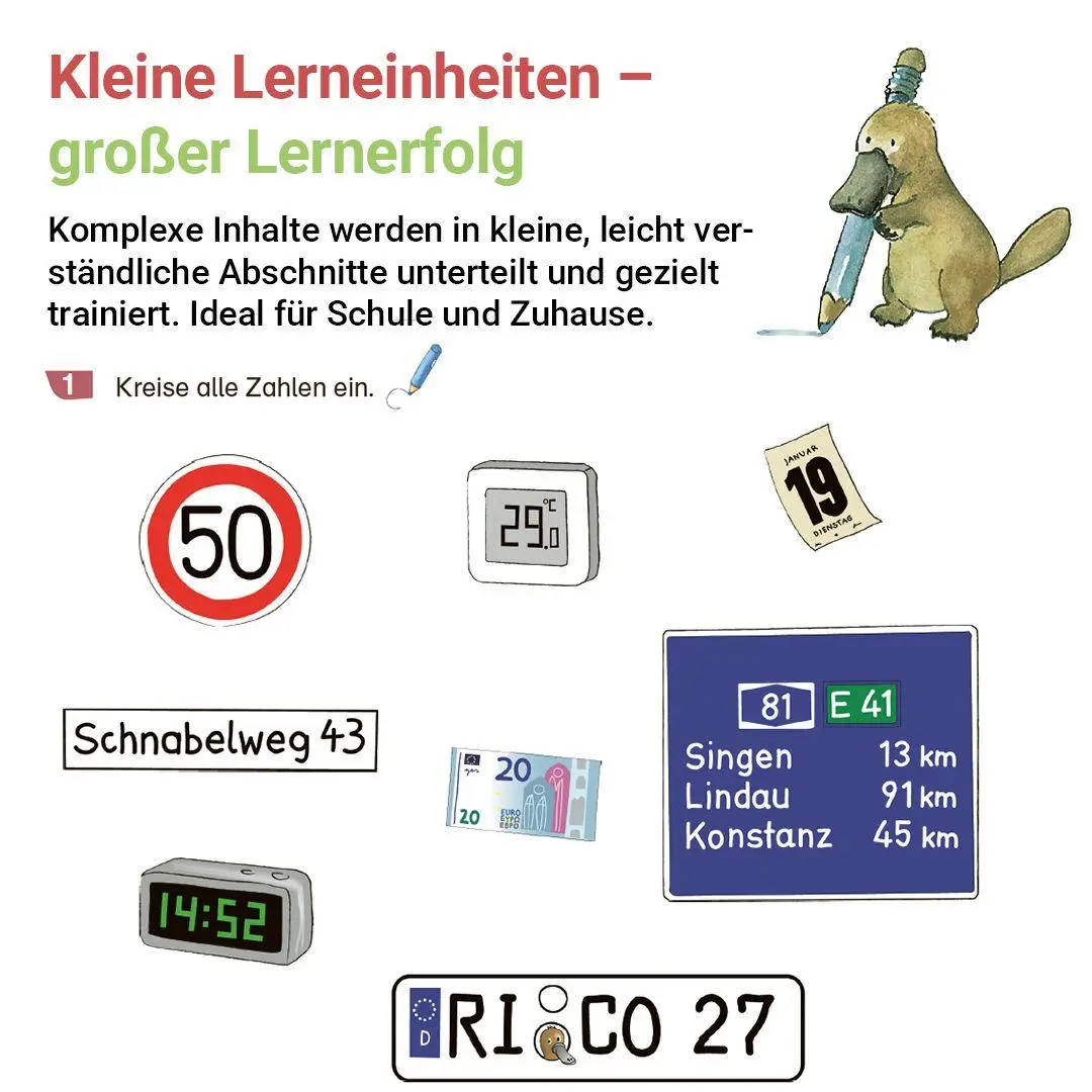 Bild: 9783619253999 | Rechnen mit Rico Schnabel 2, Heft 1 - Selbstständig das Addieren...