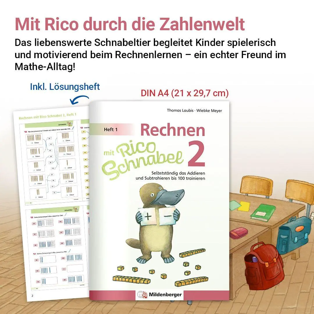 Bild: 9783619253999 | Rechnen mit Rico Schnabel 2, Heft 1 - Selbstständig das Addieren...