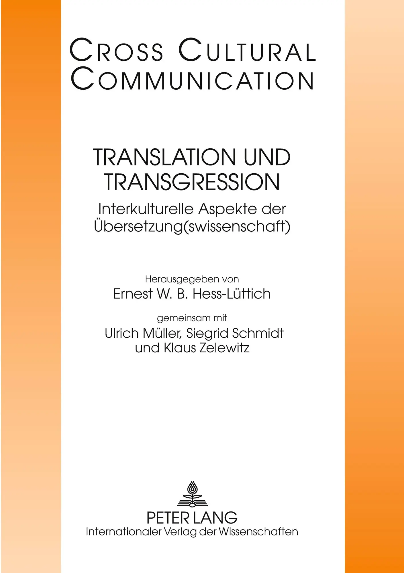 Cover: 9783631583999 | Translation und Transgression | E. W. B. Hess-Lüttich (u. a.) | Buch