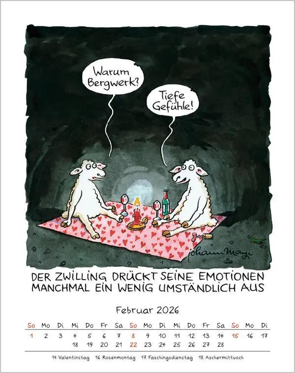 Bild: 9783731883999 | Zwillinge 2026 | Verlag Korsch | Kalender | Spiralbindung | 13 S.