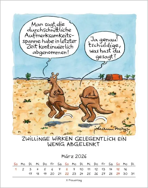 Bild: 9783731883999 | Zwillinge 2026 | Verlag Korsch | Kalender | Spiralbindung | 13 S.