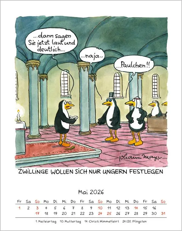 Bild: 9783731883999 | Zwillinge 2026 | Verlag Korsch | Kalender | Spiralbindung | 13 S.