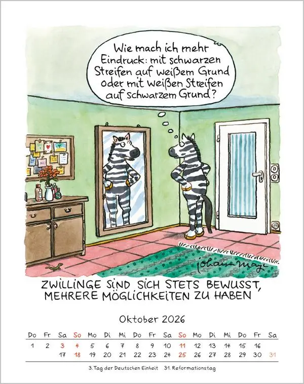 Bild: 9783731883999 | Zwillinge 2026 | Verlag Korsch | Kalender | Spiralbindung | 13 S.