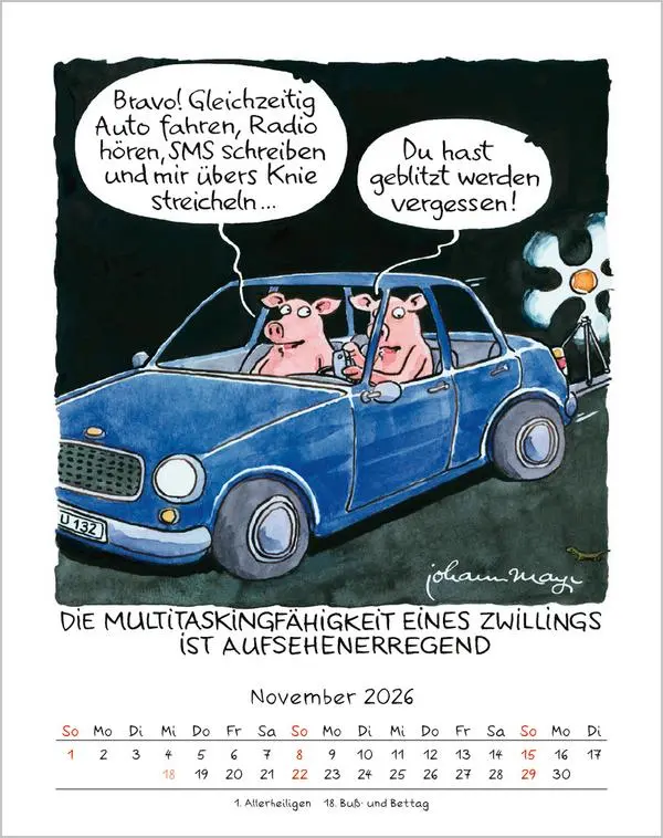 Bild: 9783731883999 | Zwillinge 2026 | Verlag Korsch | Kalender | Spiralbindung | 13 S.