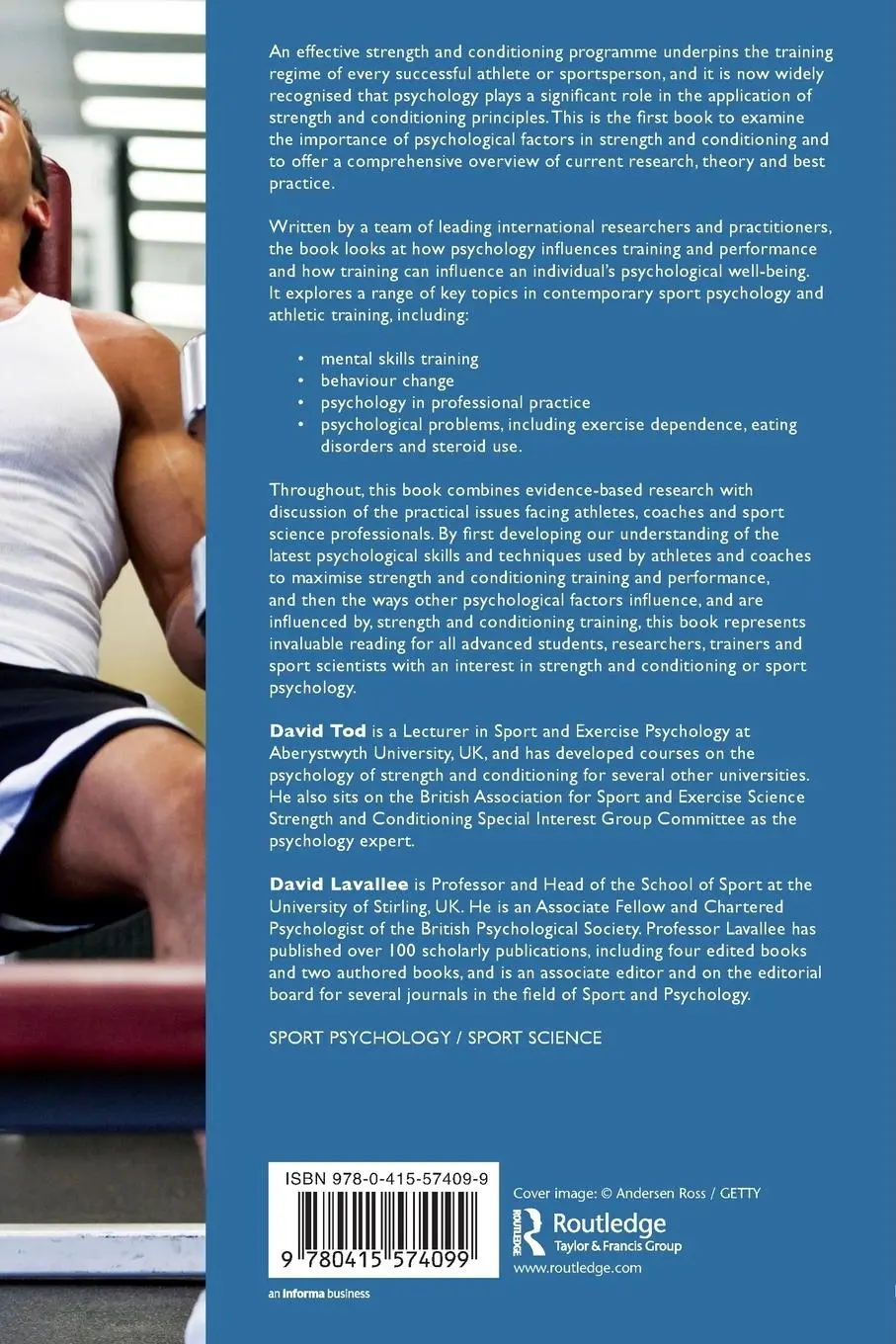 Rückseite: 9780415574099 | The Psychology of Strength and Conditioning | David Tod (u. a.) | Buch