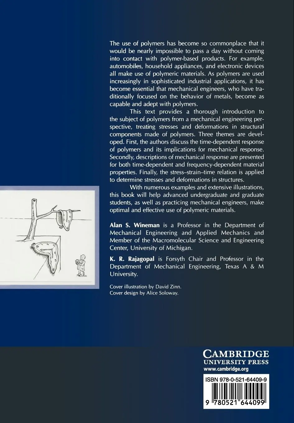 Rückseite: 9780521644099 | Mechanical Response of Polymers | An Introduction | Wineman (u. a.)