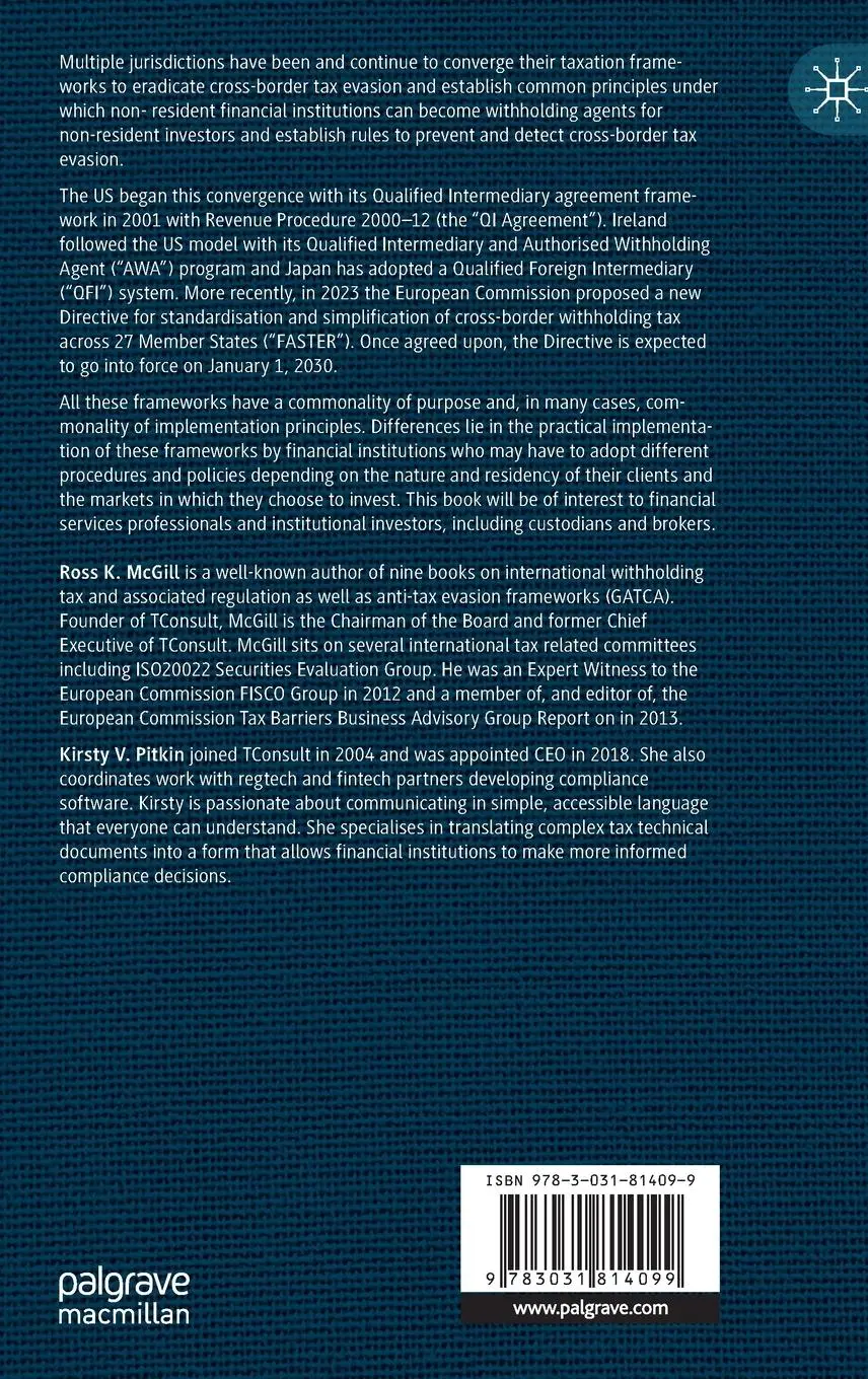 Rückseite: 9783031814099 | Qualified Intermediary | Kirsty V. Pitkin (u. a.) | Buch | xxv | 2025