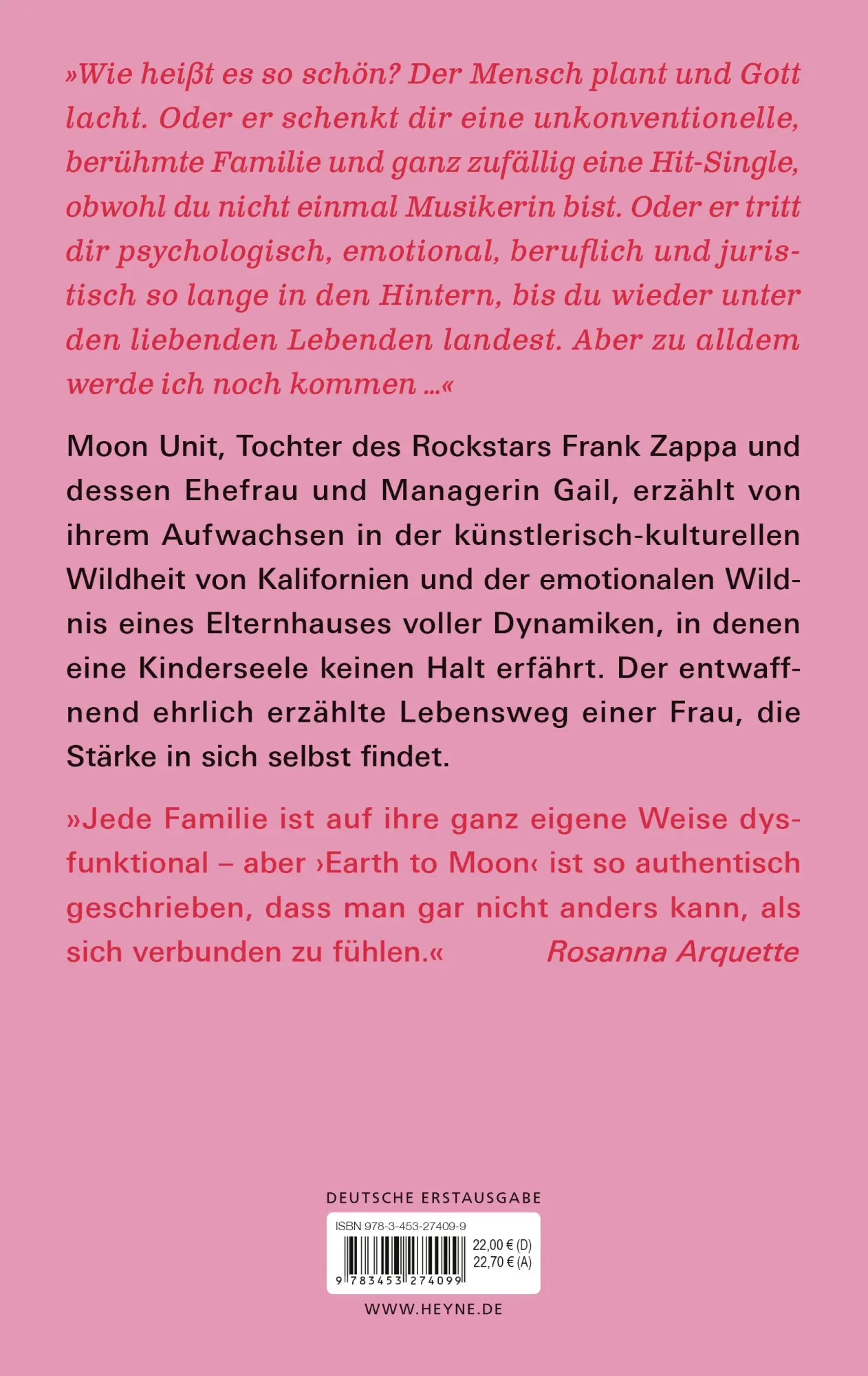 Bild: 9783453274099 | Earth to Moon | Moon Unit Zappa | Buch | 416 S. | Deutsch | 2024